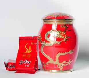 三霖牌正山小种野生红茶艺术瓷罐批发