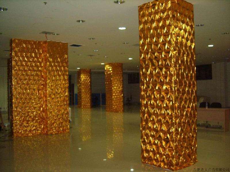供应杭州褶皱金布 包柱子用褶皱金布 纯手工diy布料图片
