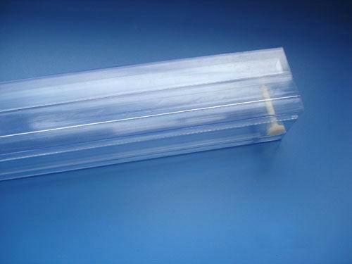 供应PVC透明方管，PVC透明异形管，吸塑管，真空管图片