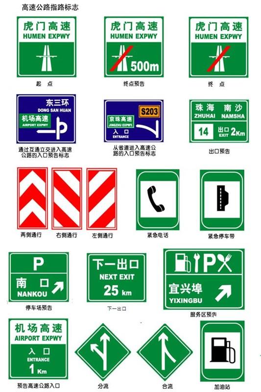 供应高速公路标志牌/铝板反光标志牌