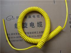 宝赢黄色护套2芯螺旋电缆弹簧电线供应宝赢黄色护套2芯螺旋电缆弹簧电线