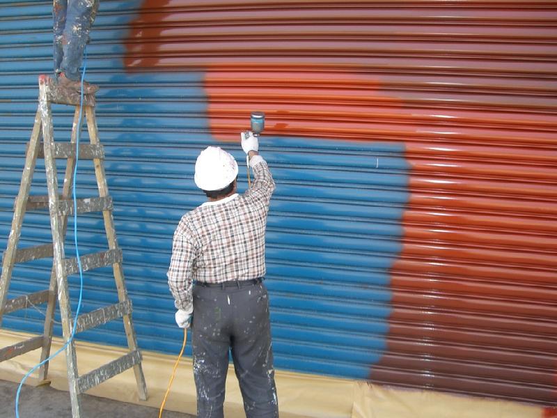 供应北京厂房墙面喷漆公司图片