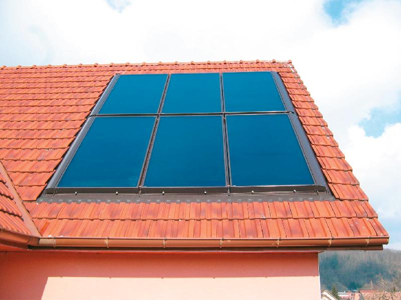 专业太阳能暖供热水系统青岛圣火太阳能供暖系统图片