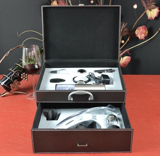 供应专业订制皮革酒具礼盒红酒包装盒图片