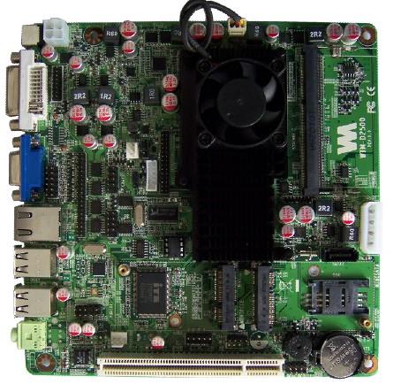 供应D2550异步双显工控游戏主板DC供电6串口主板KTV点歌机主板