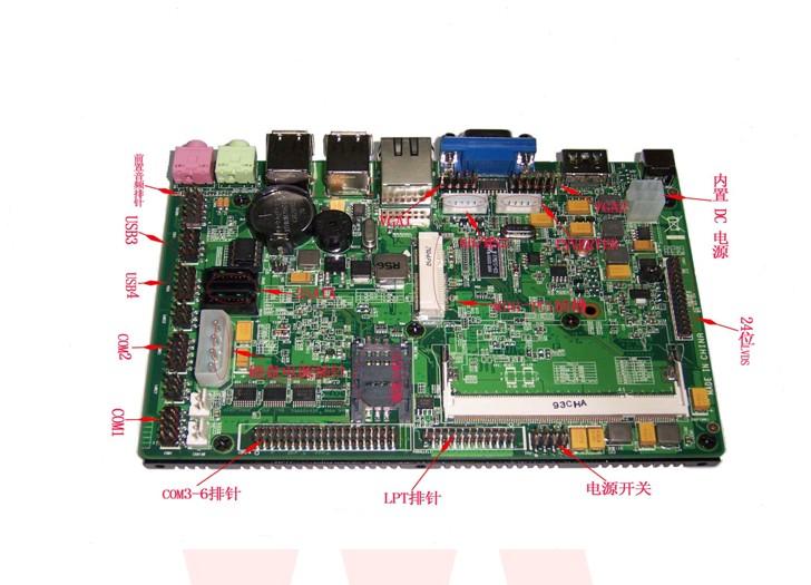 3.5寸凌动D525支持3G卡 DDR3代内存千兆网卡工控主板3图片