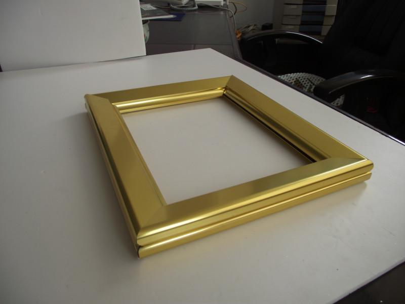 供应铝合金画框相框金色四公分画框广州定做铝合金相框金色画框