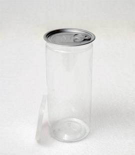 1040ML塑料易拉罐透明食品罐批发