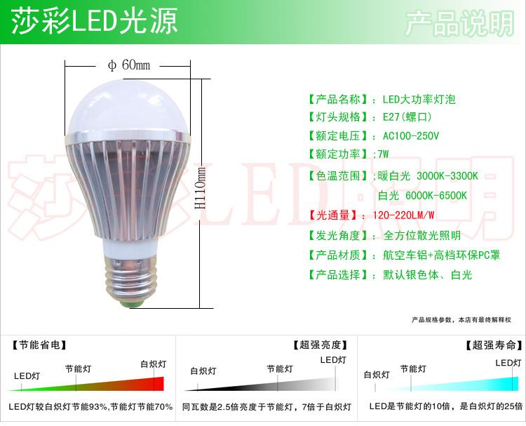 供应LED球泡灯/5瓦7瓦成品灯泡/LED灯泡/厂家LED球泡灯批发