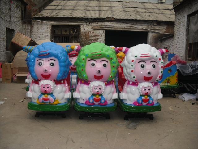 供应安阳林州儿童玩具车喜羊羊晃晃车功率180W两相电机每六小时一度电图片