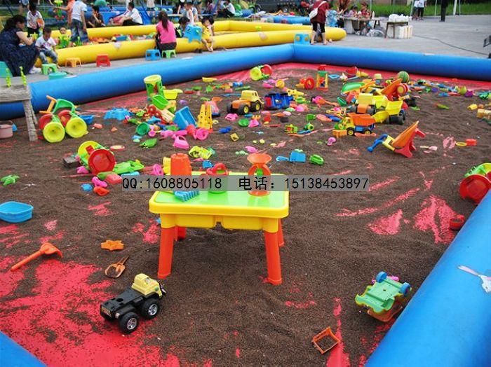 供应儿童游乐设施决明子充气沙滩游戏池