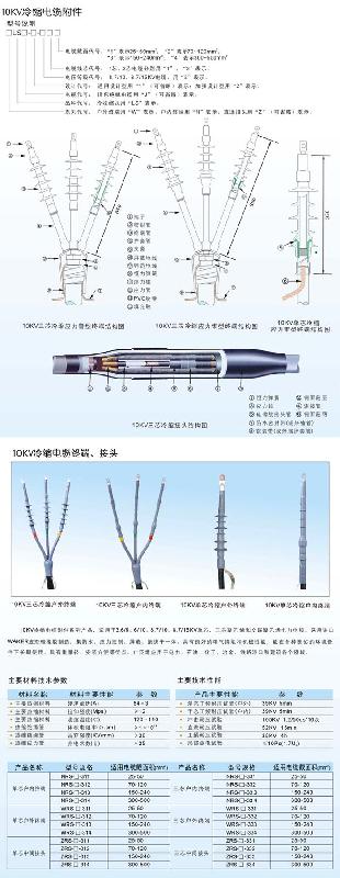 10kv冷缩电缆附件  1KV冷缩电缆附件 35KV冷缩电缆附件