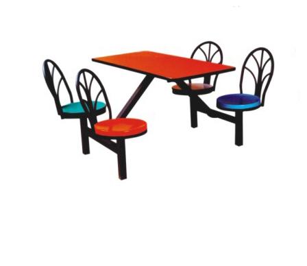 供应餐桌椅食堂餐桌椅连体快餐桌椅
