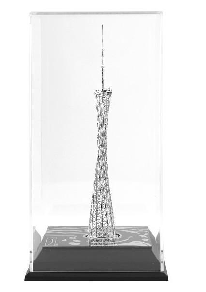 供应广州塔镂空模型典藏版（银）—广州塔纪念品图片