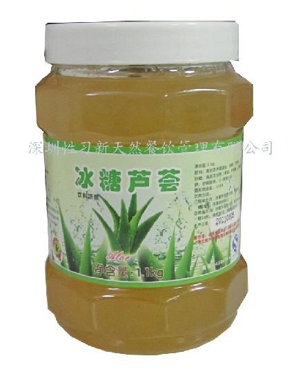 供应鲜活冰糖芦荟茶-奶茶原料之水果茶批发