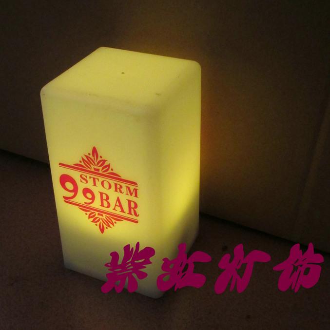 供应爆款LED充电酒吧浪漫蜡烛灯 紫虹灯饰 酒吧酒店装饰桌灯