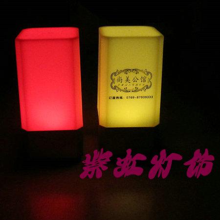 供应LED充电发光酒吧小台灯 紫虹灯饰 充电烛台专用吧台小夜灯