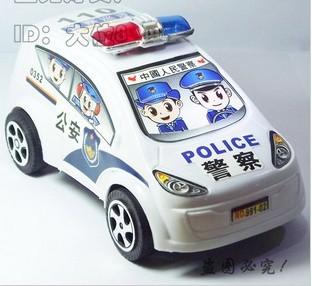 110拉线警车警察巡逻车玩具车