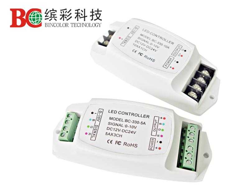 供应0-10VLED恒流调光控制器，1-10V调光驱动器
