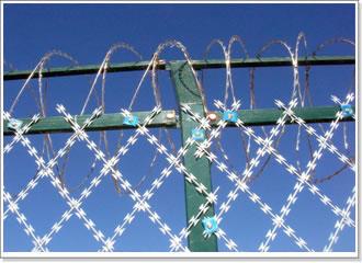 供应监狱防攀爬隔离焊接刀片刺绳网图片