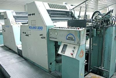 进口罗兰印刷机对开四色海德堡设备批发