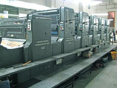 供应四开五色CD74四开五色海德堡二手印刷机进口二手印刷机胶印机