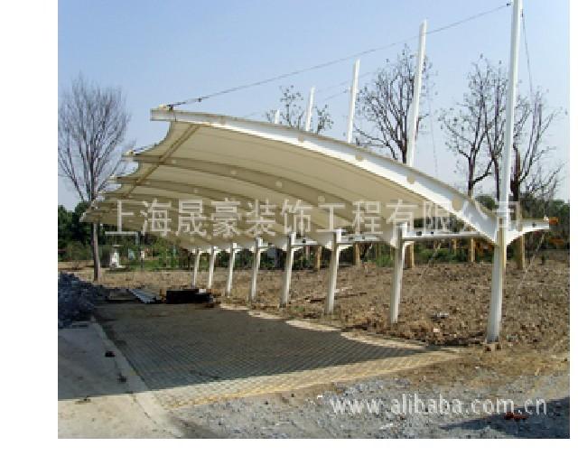 膜结构车棚43、上海钢结构，就找上海膜结构工程公司 停车膜结构