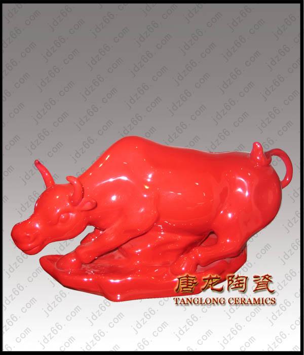景德镇陶瓷雕塑动物雕塑陶瓷工艺品批发