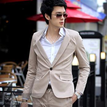 沈记西服专业订制最流行的韩版西服男人选择的西服