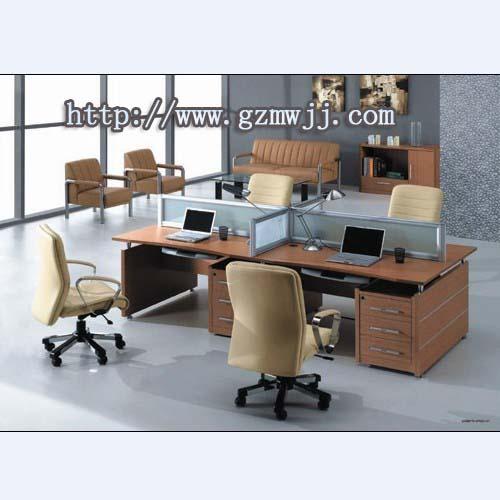 供应中山家具厂定做现代款办公桌时尚办公桌职员办公桌