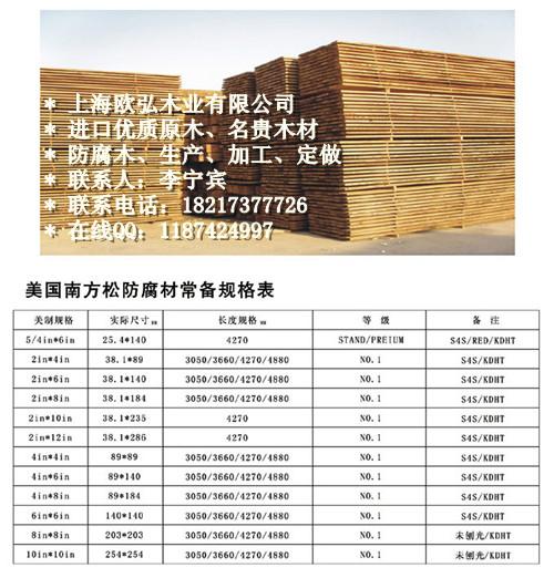 供应哪里的南方松价格最便宜？上海欧弘木业，常年批发零售南方松木板材图片