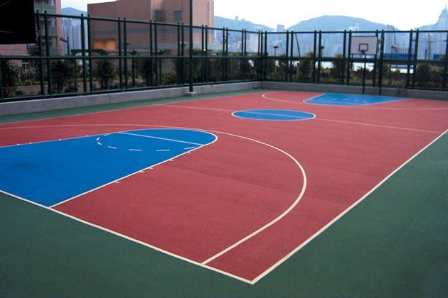 供应标准篮球场施工篮球场建设场地改造图片