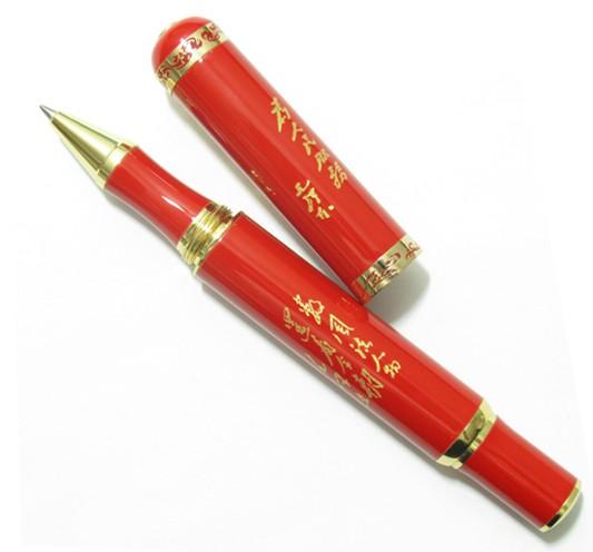 供应西安钟元红瓷钢笔西安广告笔 