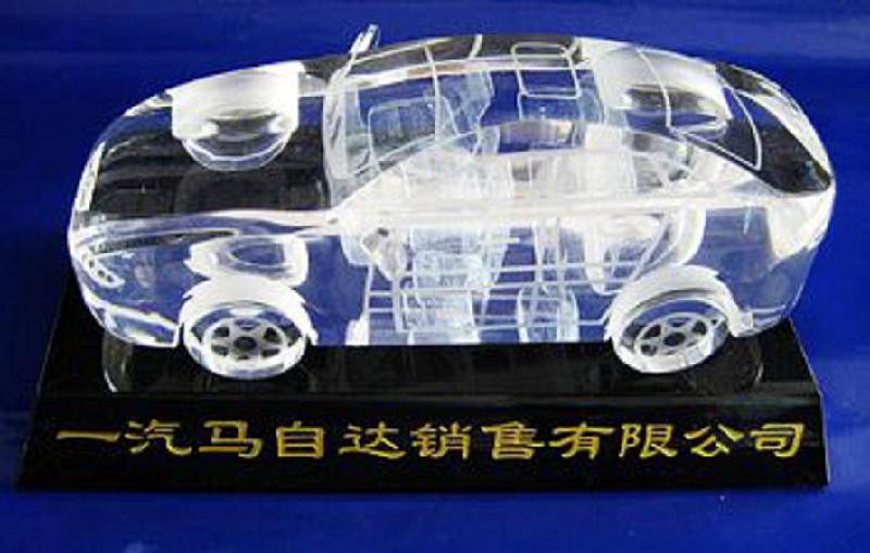 供应长春马自达水晶车模，浦江水晶厂生产制造水晶模型系列产品供应图片