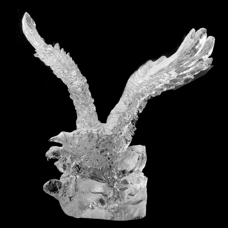 供应水晶雕刻水晶工艺品雕刻动物模型可来样来图定做免子费用LOGO图片