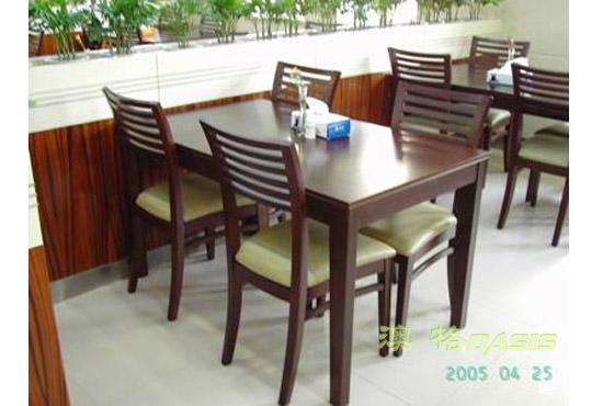 供应实木快餐桌，上海实木快餐桌订做厂家图片
