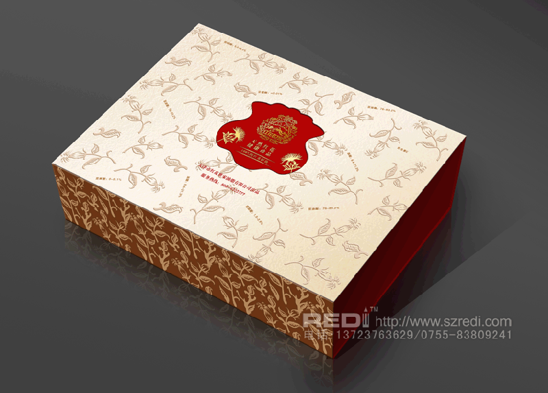 供应食用红花油高档礼品盒包装设计