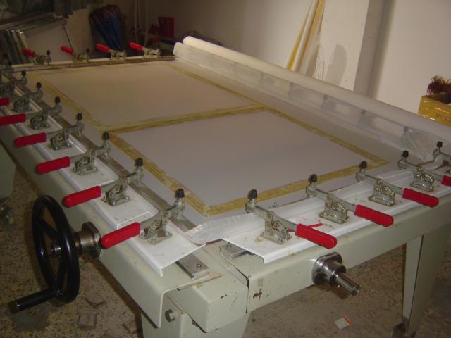 珠海市专业丝印拉网晒板高张力高目数厂家供应专业丝印拉网晒板高张力高目数