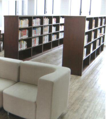 供应封板式双面木护板书架图书馆书架双面书架