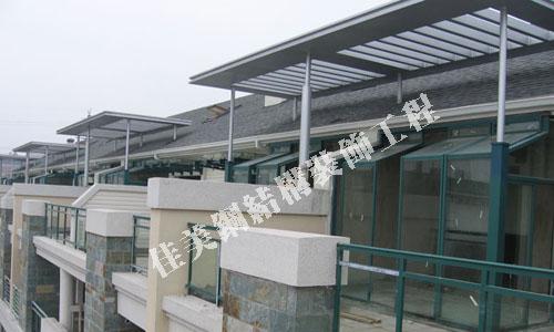 供应钢结构耐力板遮雨棚工程批发