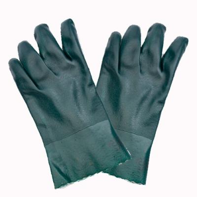 供应防护手套/30CM 棉质，PVC双浸 防油、防酸碱、耐磨图片