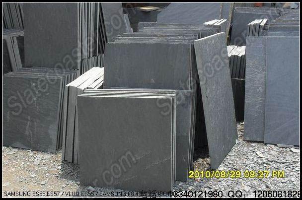 供应文化石石材石料黑色平板面板图片