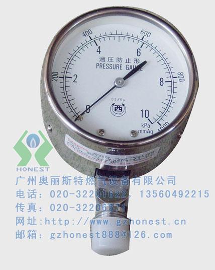 供应OSAKA差压表，氨气压力表，进口微压表，水注表，气压表