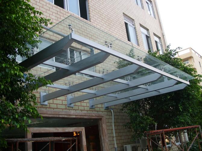 供应钢结构雨篷 不锈钢雨棚 网架门厅雨棚等