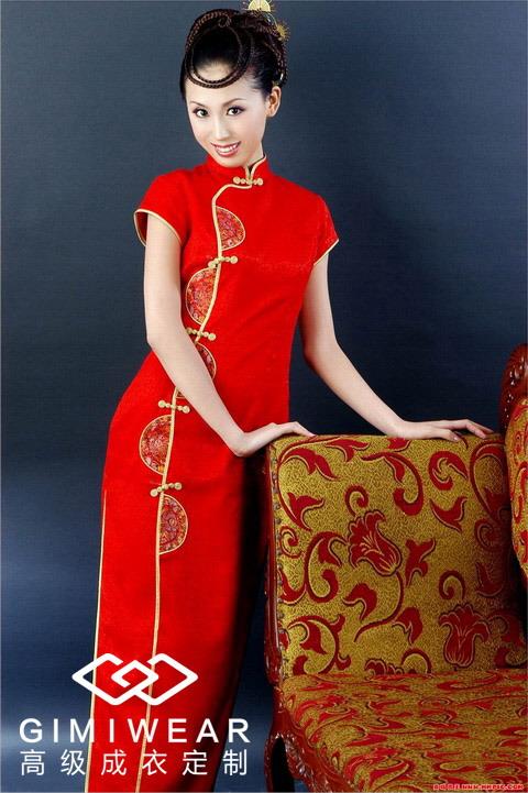 供应上海定制一套结婚时候穿的旗袍