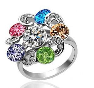 供应水晶戒指，幸福摩天轮水晶戒子，水晶戒指厂家图片