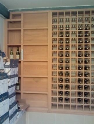 供应北京酒柜定制不锈钢、实木橡木制作恒温恒湿精确图片