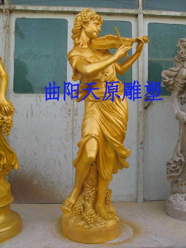 供应  玻璃钢雕塑音乐女神雕塑装饰雕塑