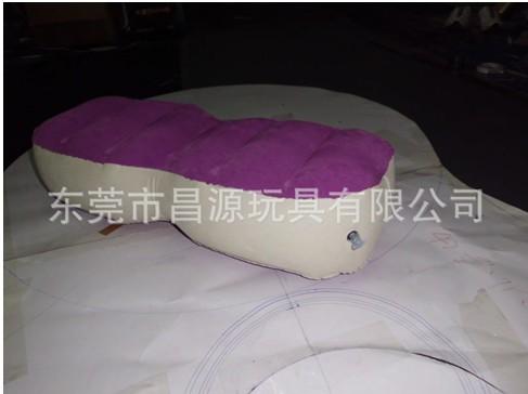 供应PVC充气植绒枕头/充气枕头生产厂家生产直接出货