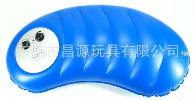 供应PVC充气收音机枕头/充气音乐枕头图片